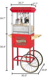 Old Fashion Popcorn Machine / Cart